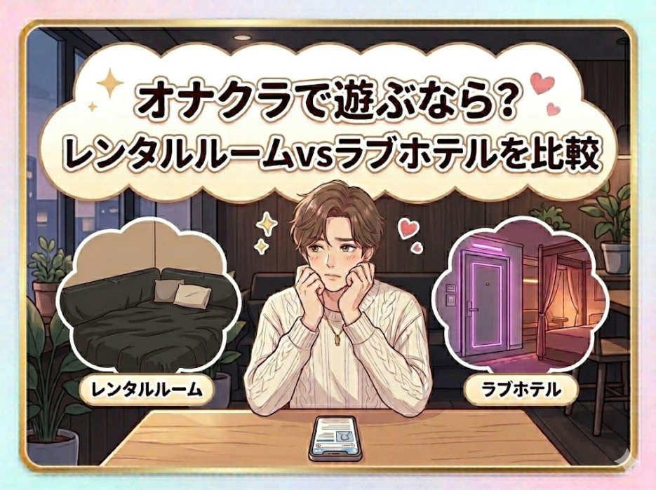 オナクラで遊ぶなら？レンタルルームvsラブホテルを比較