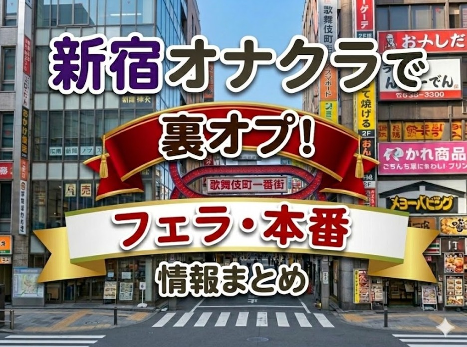 『新宿オナクラで裏オプ！フェラ・本番情報まとめ』のイメージ画像