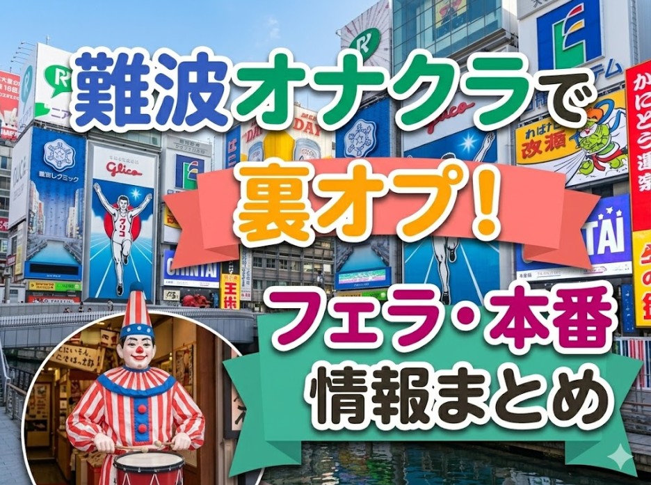 難波オナクラで裏オプ！フェラ・本番情報まとめ